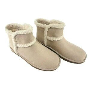 Arizona Sette Sand Fleece Lined Boots Booties Womens 9M Beige Flat Heel